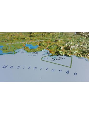 CARTE 3D LES ALPES FRANCAISES