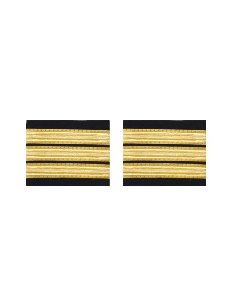 Lot De 10 Barettes Coudées Dorées 3x10 Points – Neuf En Emballage D'origine