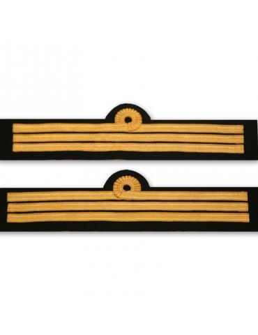 GALONS MANCHE 3 BOUCLES OR