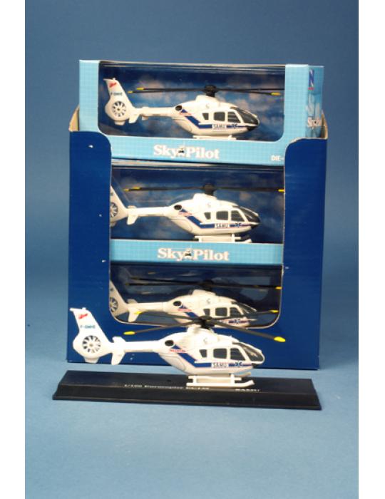 MAQUETTE MINI HELICOPTERE EC 135 SAMU