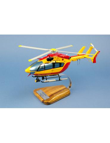 MAQUETTE BOIS EC145 SECURITE CIVILE