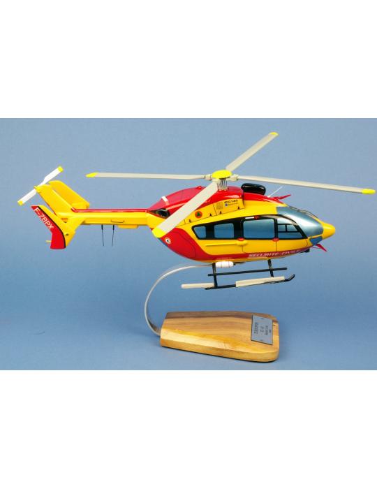 MAQUETTE BOIS EC145 SECURITE CIVILE