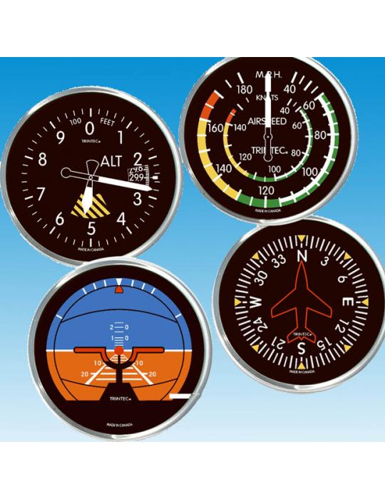 SET 4 SOUS VERRE INSTRUMENTS CLASSIQUES ROND