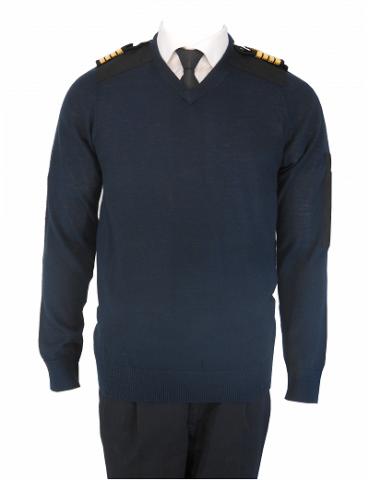 PULL OVER LAINE LEGER COL V MANCHES LONGUES