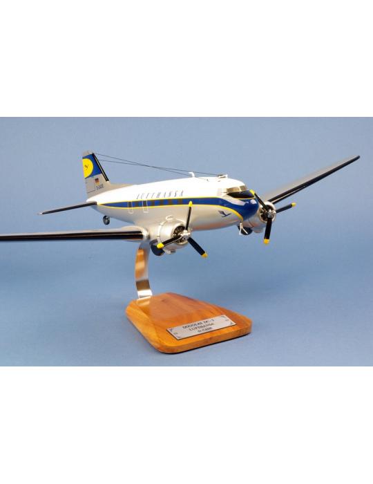 MAQUETTE BOIS DC3 LUFTHANSA