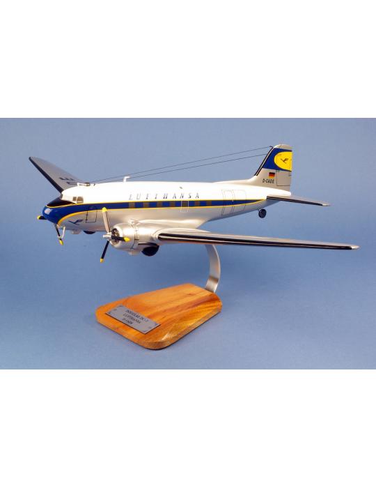 MAQUETTE BOIS DC3 LUFTHANSA