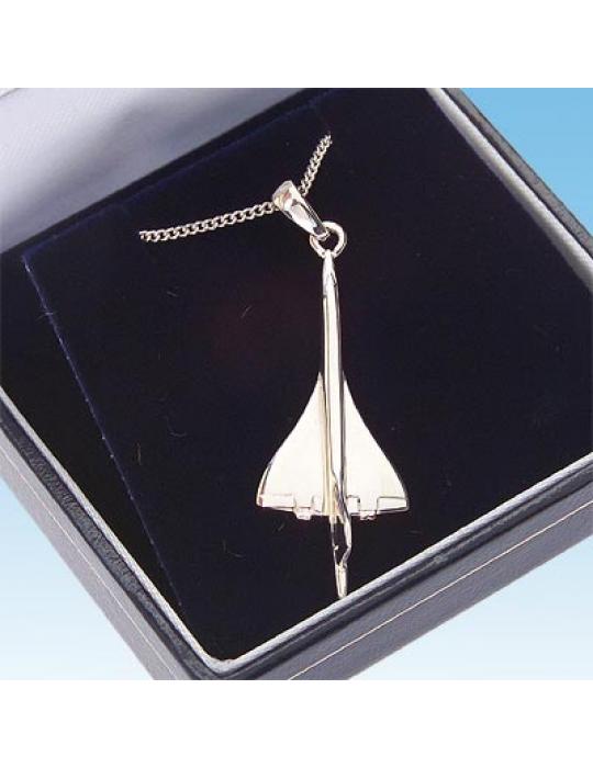 COLLIER+PENDENTIF CONCORDE NIKELÉ