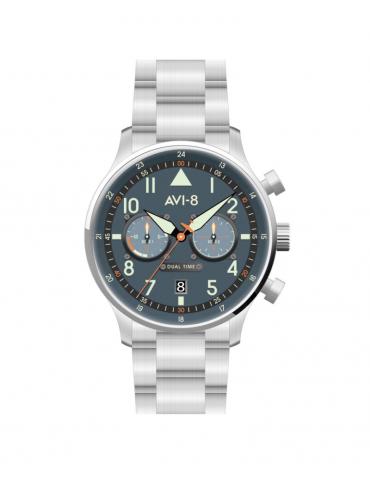 MONTRE HAWKER HURRICANE DUAL TIME METAL AV-4088 MONTRE HAWKER HURRICANE DUAL TIME METAL AV-4088