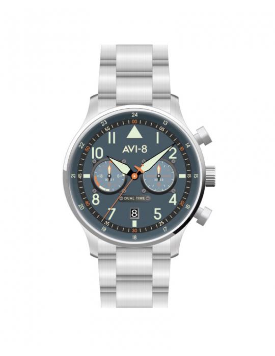 MONTRE HAWKER HURRICANE DUAL TIME METAL AV-4088