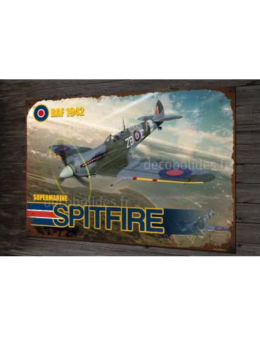 PLAQUE METAL SPIT RAF