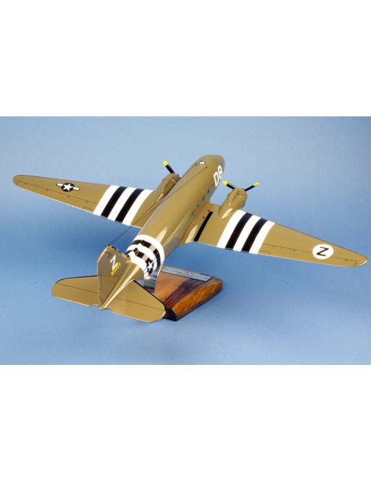 MAQUETTE BOIS C-47 SKYTRAIN "THE ARGONIA" 92SQ/439TCG USAAF DDAY