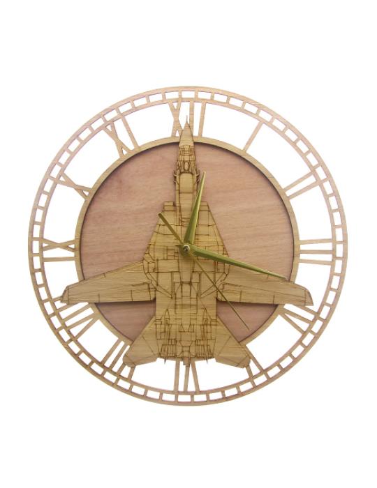 HORLOGE EN BOIS F-14 TOMCAT