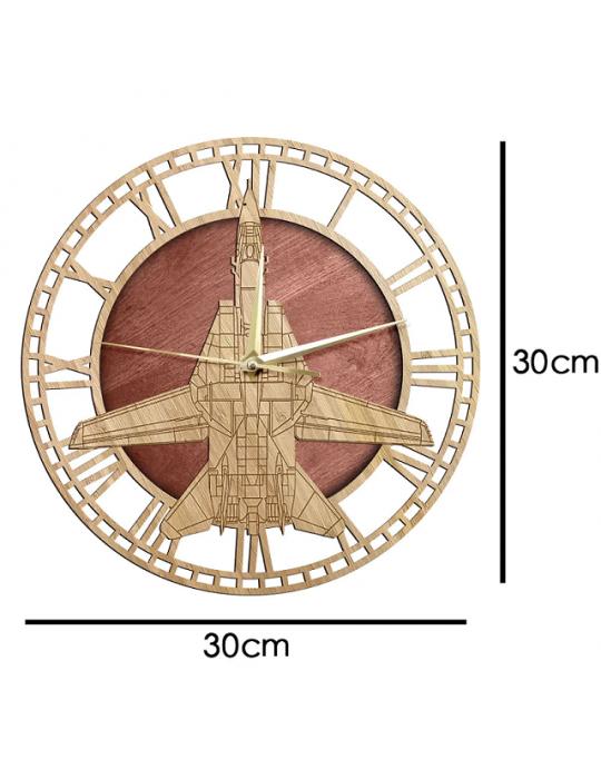 HORLOGE EN BOIS F-14 TOMCAT