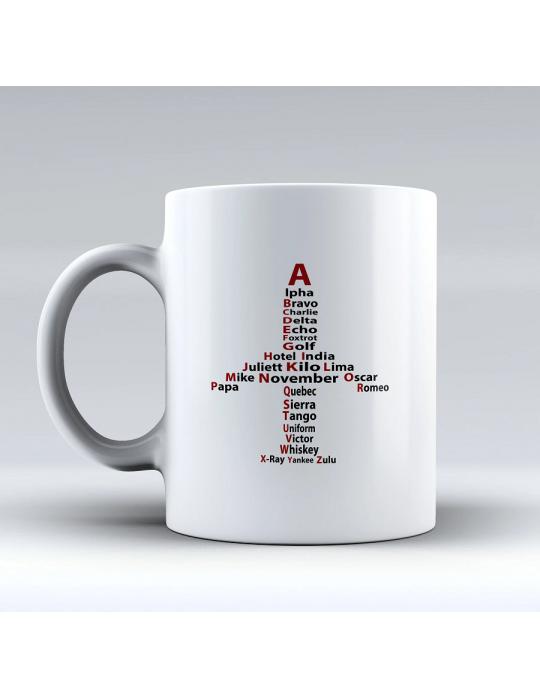 MUG ALPHABET AERONAUTIQUE