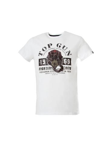T-SHIRT TOP GUN CASQUE AVION DE CHASSE