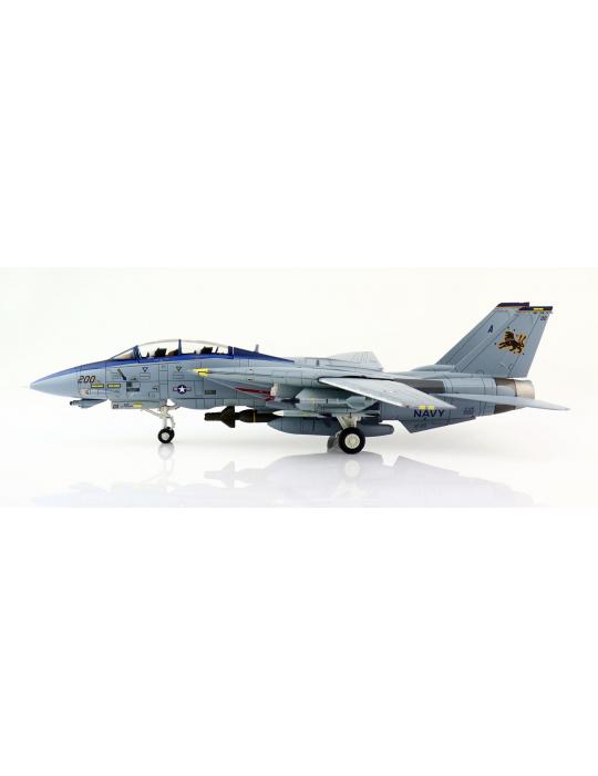 MAQUETTE METAL F-14D TOMCAT N°164347 VF-213 BLACK LIONS, FINAL CRUISE