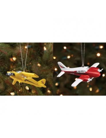SET SUSPENSION SAPIN DE NOEL AVION
