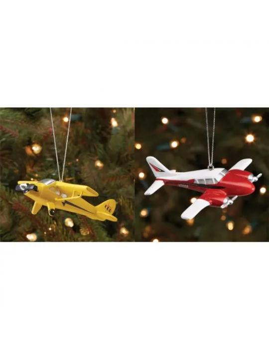 SET SUSPENSION SAPIN DE NOEL AVION