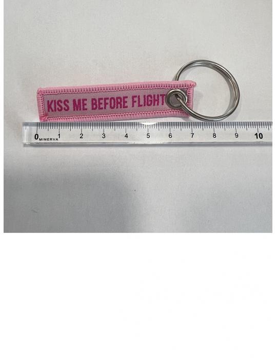 PORTE CLES KISS ME BEFORE FLIGHT MINI