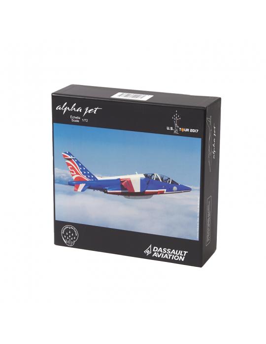 MAQUETTE METAL ALPHA JET PATROUILLE DE FRANCE US TOUR 2017 1/72