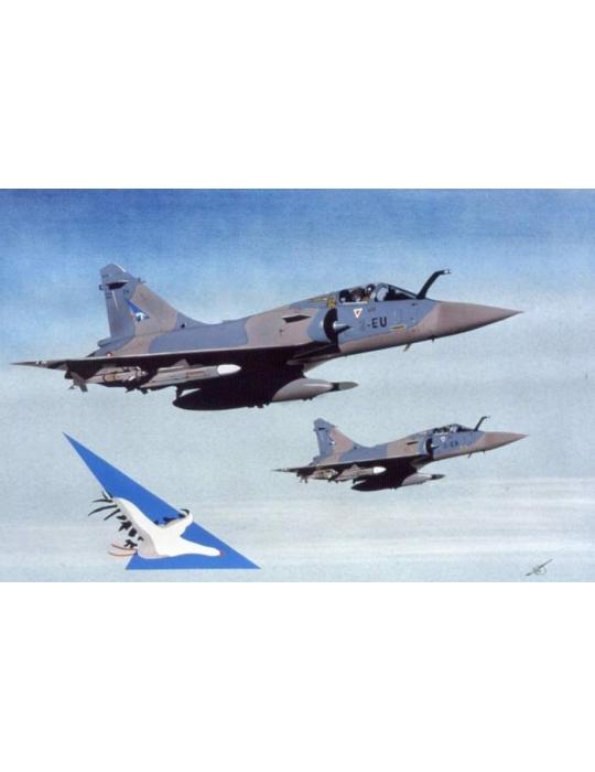 CARTE POSTALE MIRAGE 2000-5 (21X10CM)