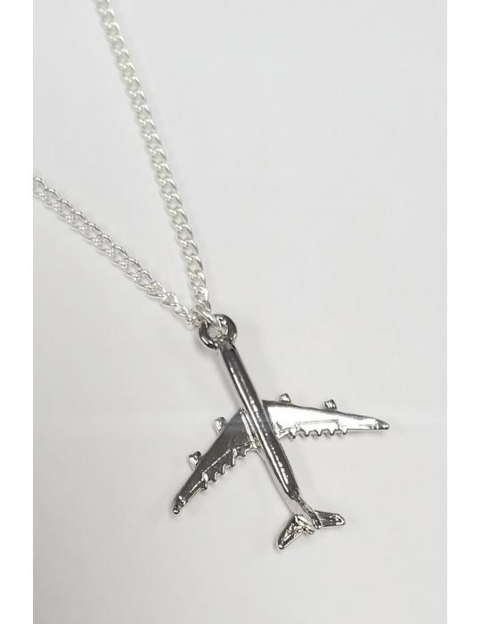 COLLIER + PENDENTIF AIRBUS A340 NIKELEE