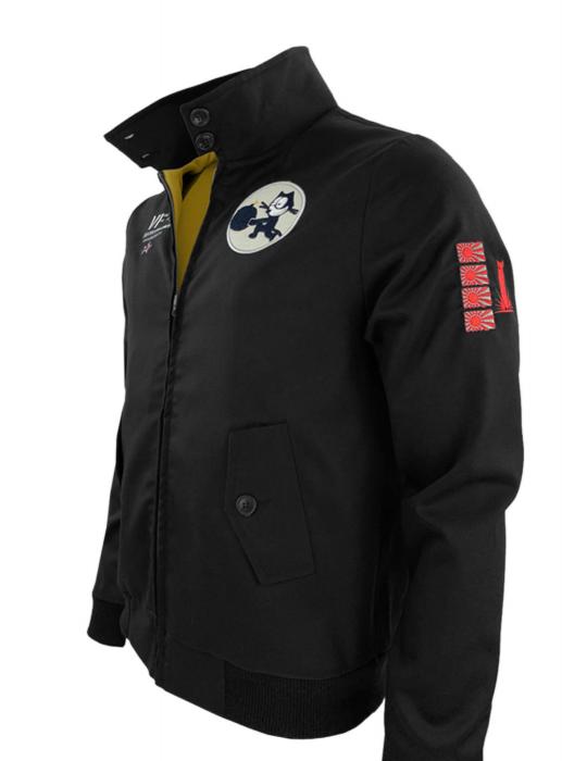 BLOUSON HOMME REVERSIBLE F4F-3 "WILDCAT" BLACK EDITION