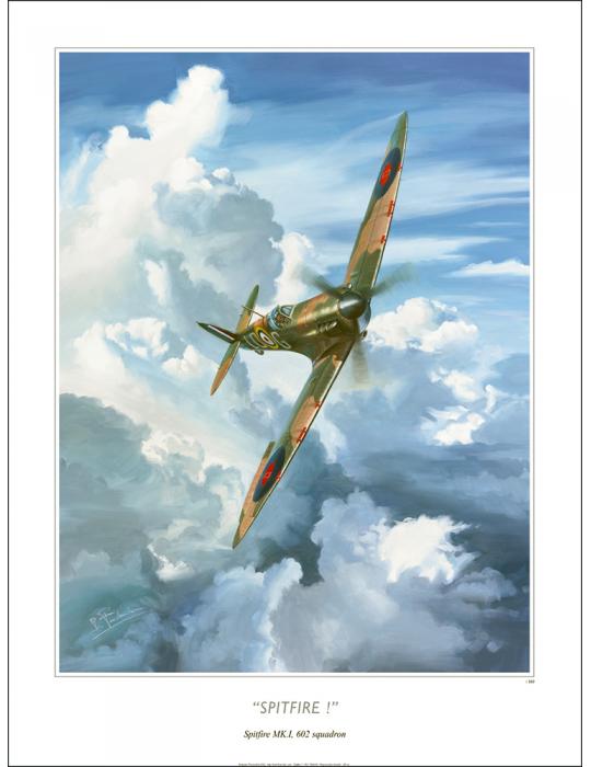 POSTER SPITFIRE MK.I BENJAMIN FUDENTHAL