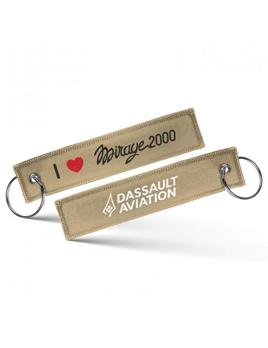 PORTE CLES FLAMME I LOVE MIRAGE 2000