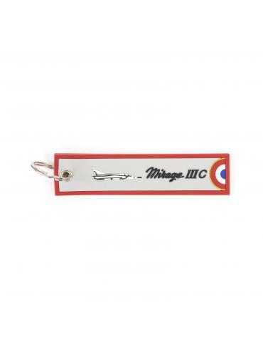 PORTE CLES FLAMME MIRAGE IIIC GOMME