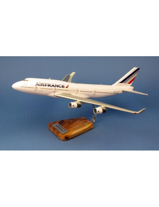 MAQUETTE BOIS BOEING 747-400 AIR FRANCE F-GIDT "LAST FLIGHT"