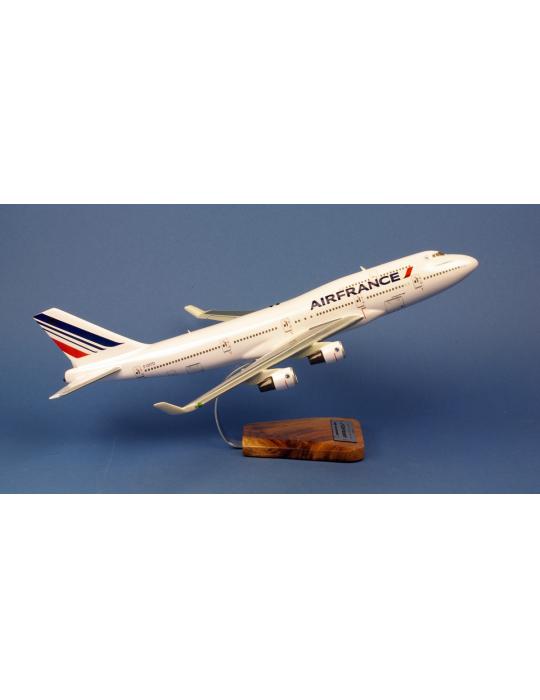 MAQUETTE BOIS BOEING 747-400 AIR FRANCE F-GIDT "LAST FLIGHT"