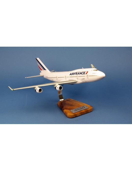 MAQUETTE BOIS BOEING 747-400 AIR FRANCE F-GIDT "LAST FLIGHT"