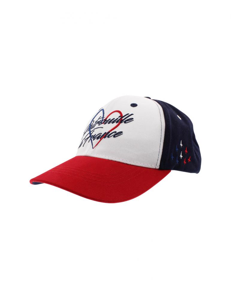 Casquette Chrome Hearts Bleu Et Blanc Avec Cœur Et Texte Rouge - Authentique