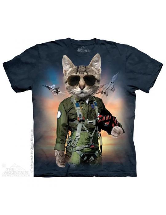 T SHIRT TOP GUN CAT