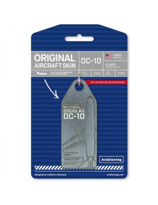 PORTE CLES DC-10 GRIS N326FE