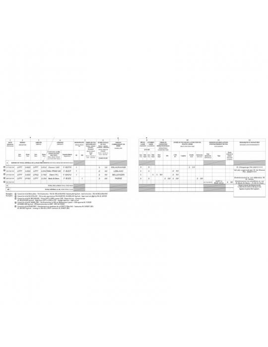 CARNET DE VOL EASA CEPADUES avion et ulm 3 axes