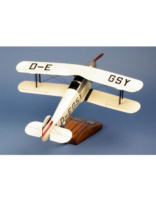 MAQUETTE BOIS BUCKER BU.131A JUNGMANN LOUISE HOFFMAN D-EGSY 1935