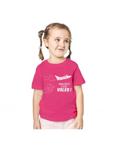T SHIRT ENFANT MON REVE C'EST VOLER T SHIRT ENFANT MON REVE C'EST VOLER