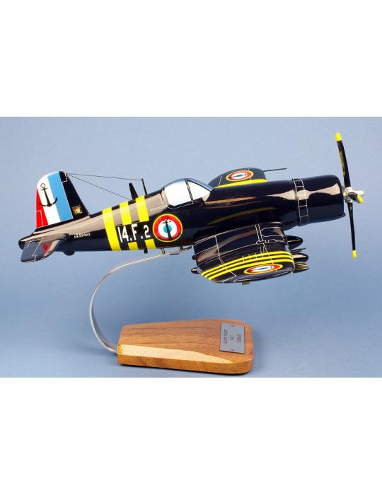 MAQUETTE BOIS F-4U7 CORSAIR FLOTILLE 14F 