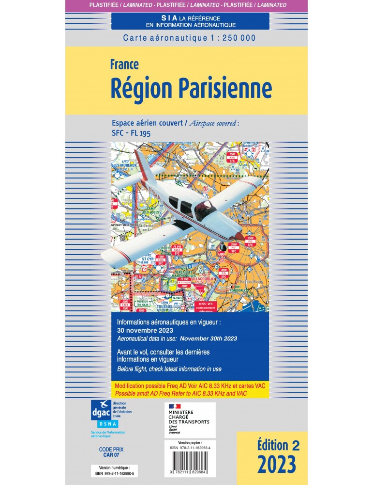 CARTE SIA REGION PARISIENNE PLASTIFIEE 2023 (édition 2)