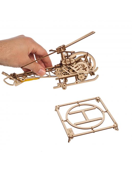 MINI HELICOPTERE BOIS PUZZLE 3D UGEARS