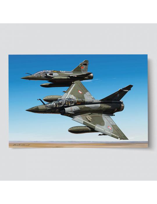 POSTER MIRAGE 2000 TCHAD damien charrit