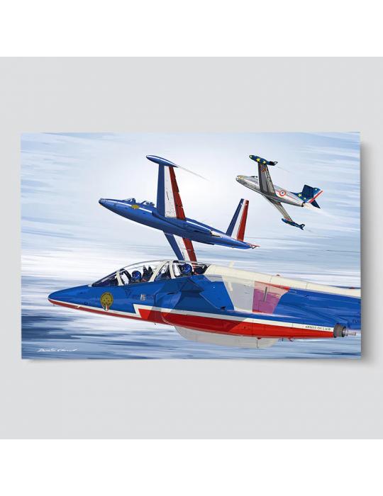 POSTER PATROUILLE DE FRANCE TRASMISSION Damien Charrit