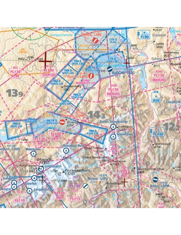 CARTE AIR MILLON THE ALPS-LES ALPES 2026 1/500.000