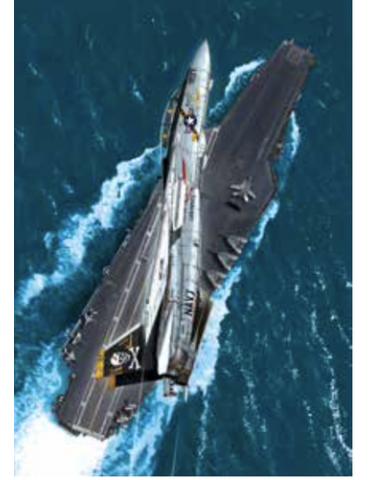 POSTER F-14 TOMCAT PORTE AVION ROMAIN HUGAULT