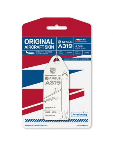 PORTE CLES A319 OK-MEL Czech Airlines -AVIATION TAG