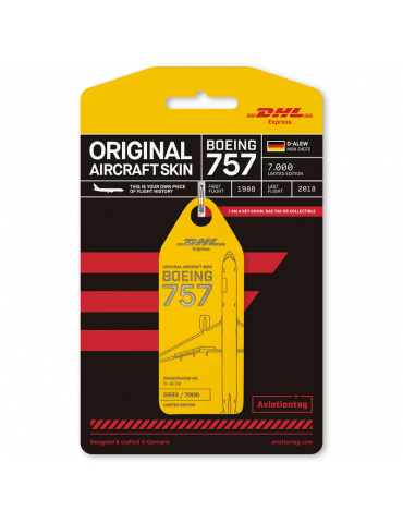 PORTE CLES BOEING 757 DHL D-ALEW