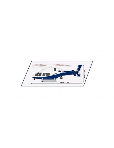 MAQUETTE BELL 429 POLICE COBI-BRIQUES DE CONSTRUCTION