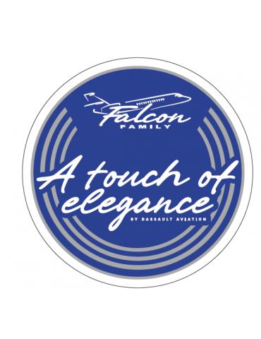 PATCH FALCON TOUCH OF ELEGANCE VELCROS TISSE Ø9 CM